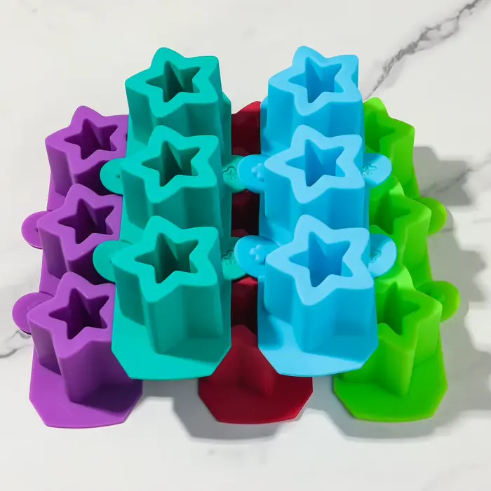 Moule en silicone pour pot de fleurs en béton étoile
