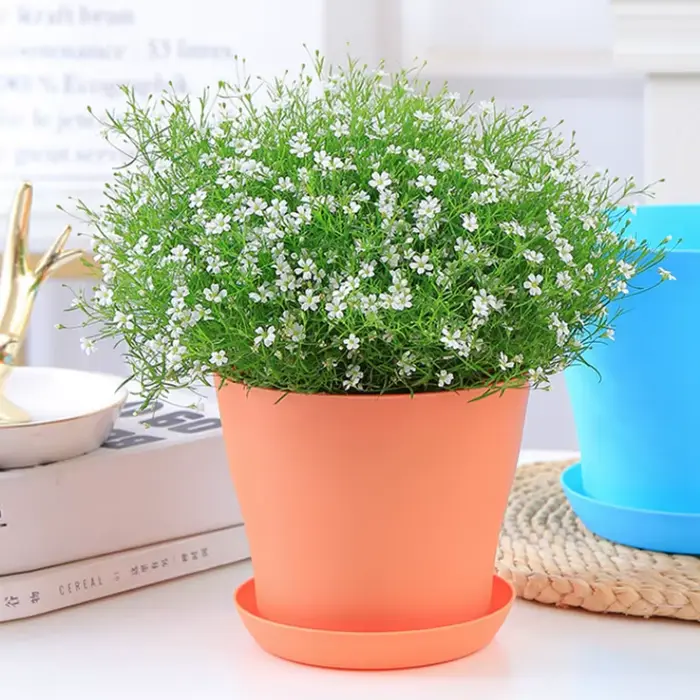 Pots de fleurs en plastique pour extérieur