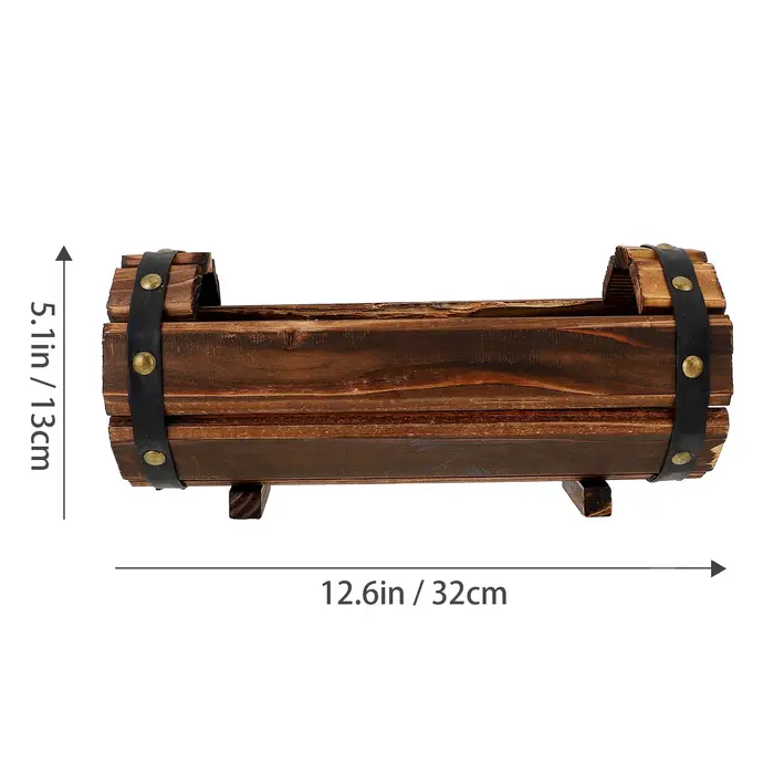 1 pièce - Jardinière vintage en bois massif anti-corrosion