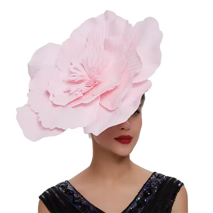 Femmes grande fleur bandeau de cheveux arc fascinateur chapeau coiffure maquillage de mariée bal Photo Shoot