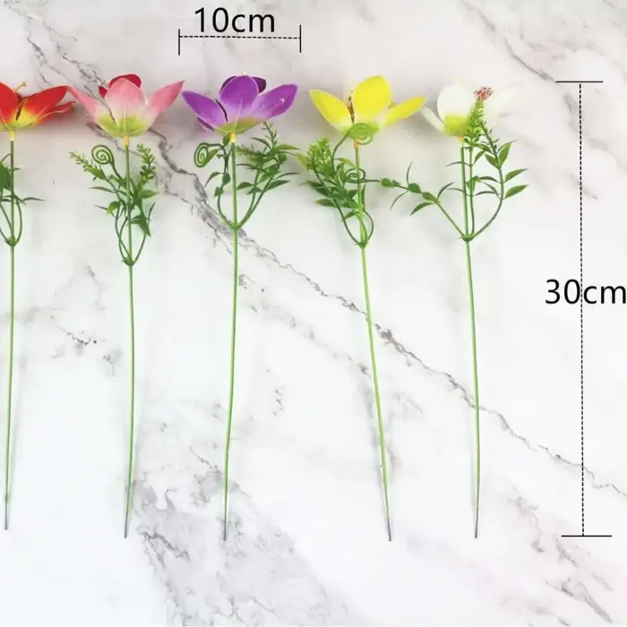 Bouquet d'orchidées en soie de haute qualité