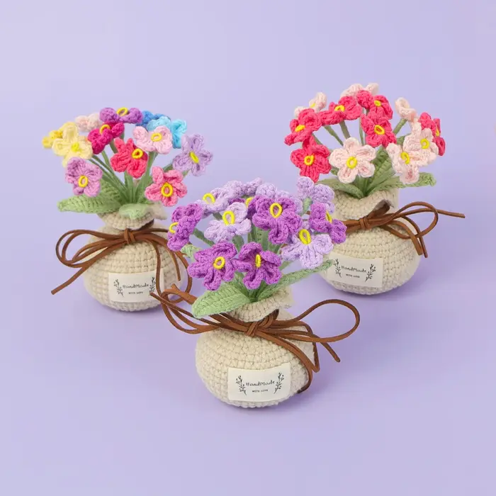 Pot de fleurs mignon tissé à la main
