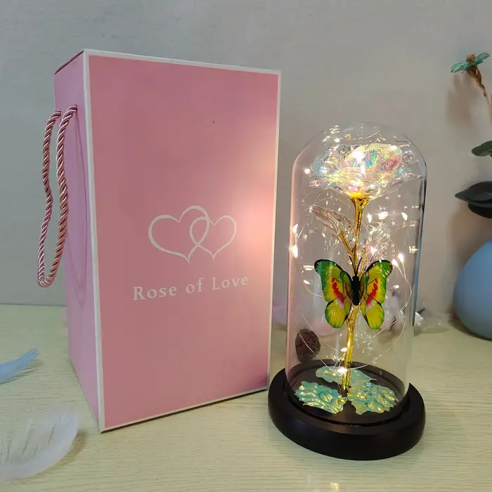 Rose lumineuse artificielle galaxie