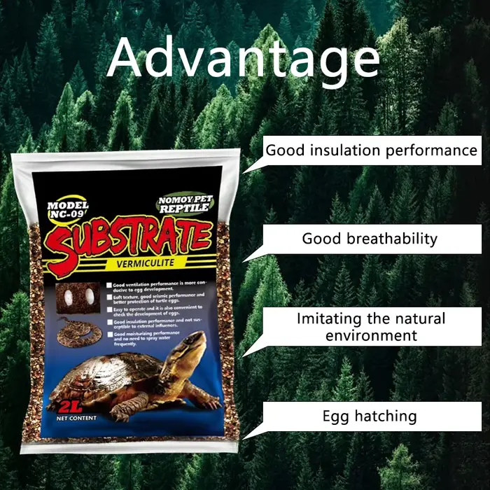 2/4L Perlite vermiculite sol de noix de coco tortue oeuf incubation substrat jardin pot sol mélange médias Reptile accessoires d'élevage