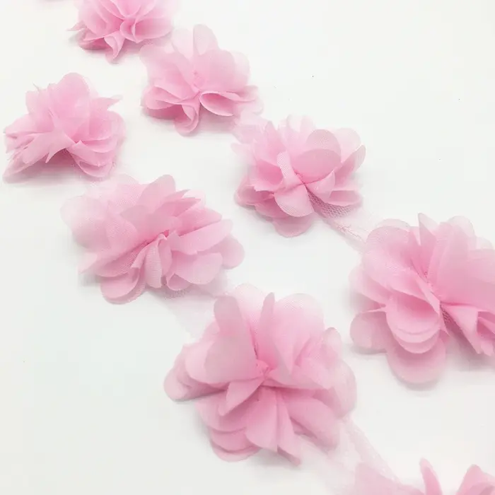 Grappe de fleurs en mousseline de soie