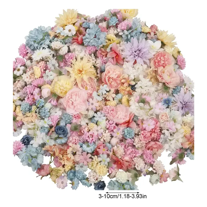 Kit de matériaux pour fleurs artificielles 3-10 cm pour la décoration artisanale DIY