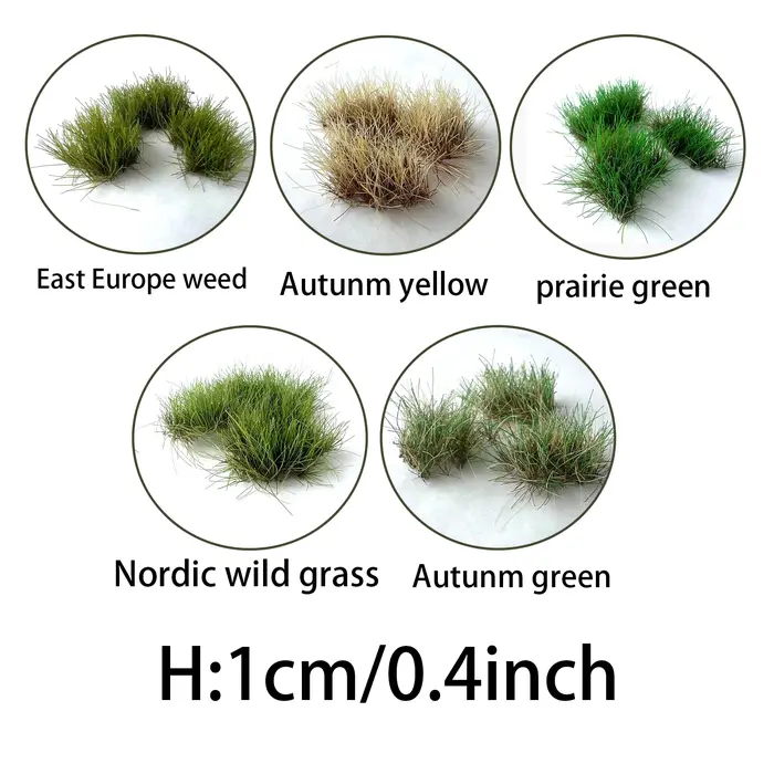 Tufes d'herbe statiques miniatures de 10MM