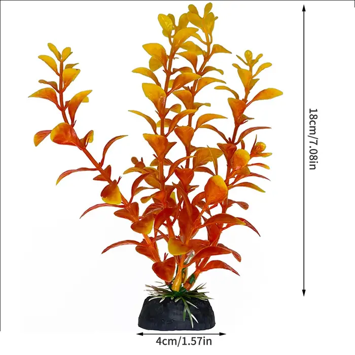 Plantes aquatiques simulées en plastique pour l'aménagement paysager des aquariums
