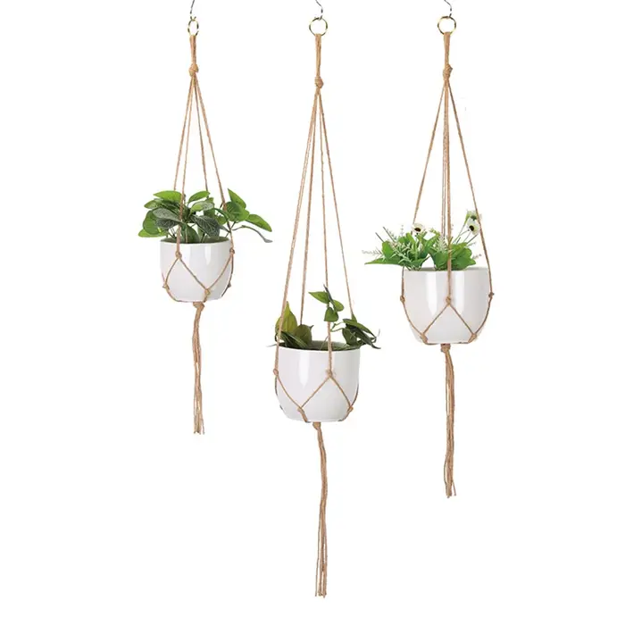 Plante cintre corde après balcon accessoires suspendus parterre de fleurs Pot décorations de jardin 