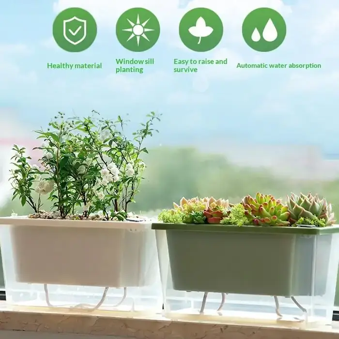 Pot de fleurs auto-arrosant