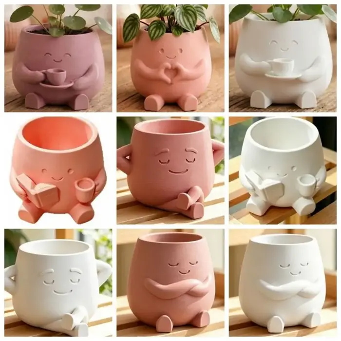 Pot de fleurs miniature mignon au design élégant