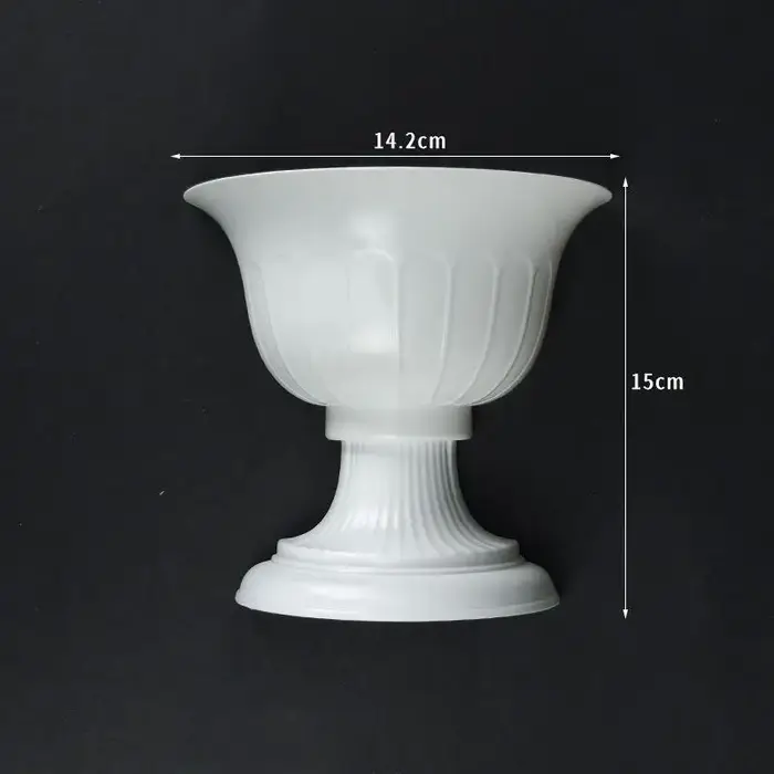 Vase mural demi-cercle blanc pour peinture à l'huile à la française