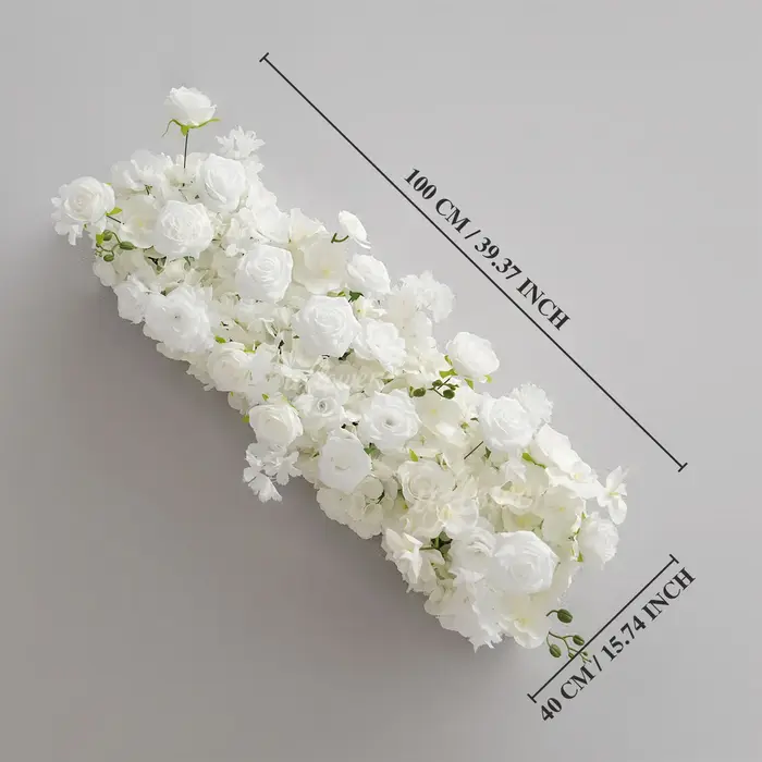 Uflower 50/100 cm fleur artificielle rangée pivoine chemin Table pièce maîtresse décoration de mariage mélange fleurs toile de fond arches décor