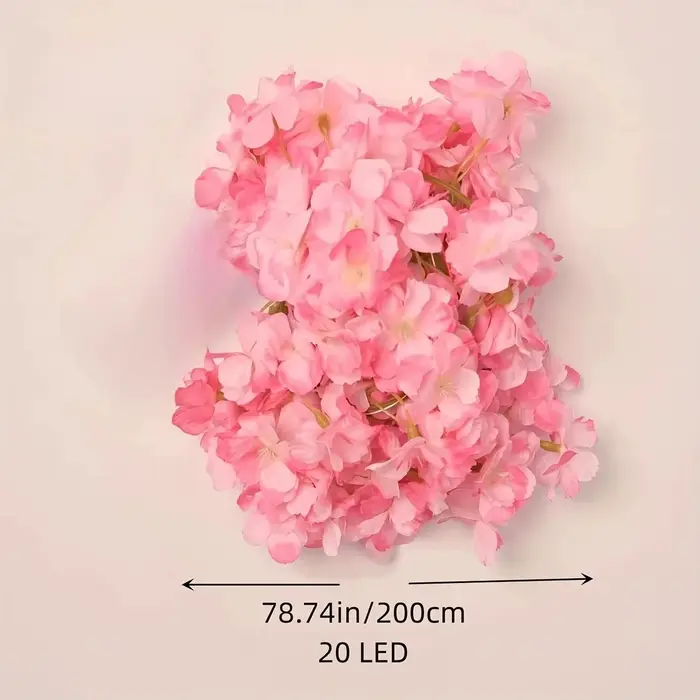 Fleurs artificielles Sakura, vigne pour décoration de mariage, arc de jardin, décoration de salle de