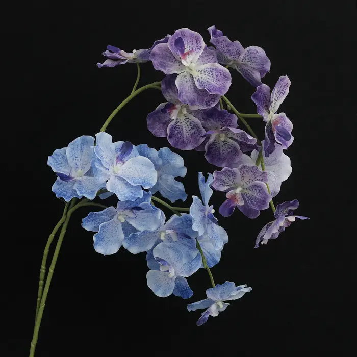 Orchidée papillon fleurs artificielles soie
