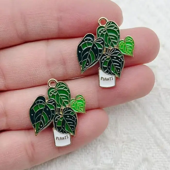 10 pièces de feuilles de bananier succulentes vertes en pot