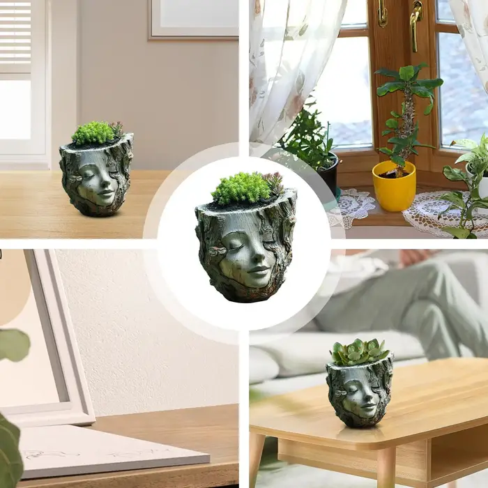 Vase en forme de tête de fleur