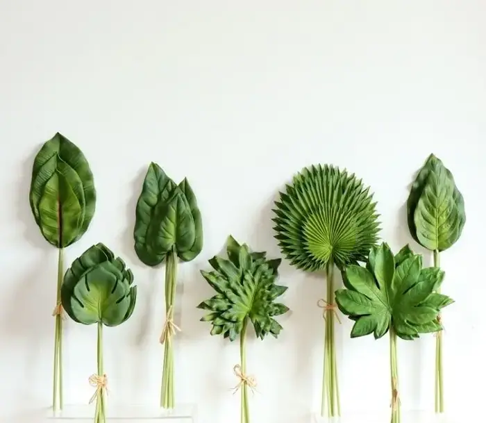 Bouquet de feuilles de palmier en PU