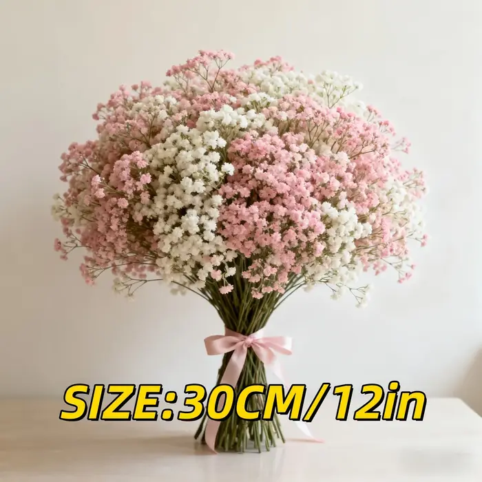 1380 Fleurs, 46 Bouquets de Gypsophile Artificielle 'S Breath' – Toucher Réaliste