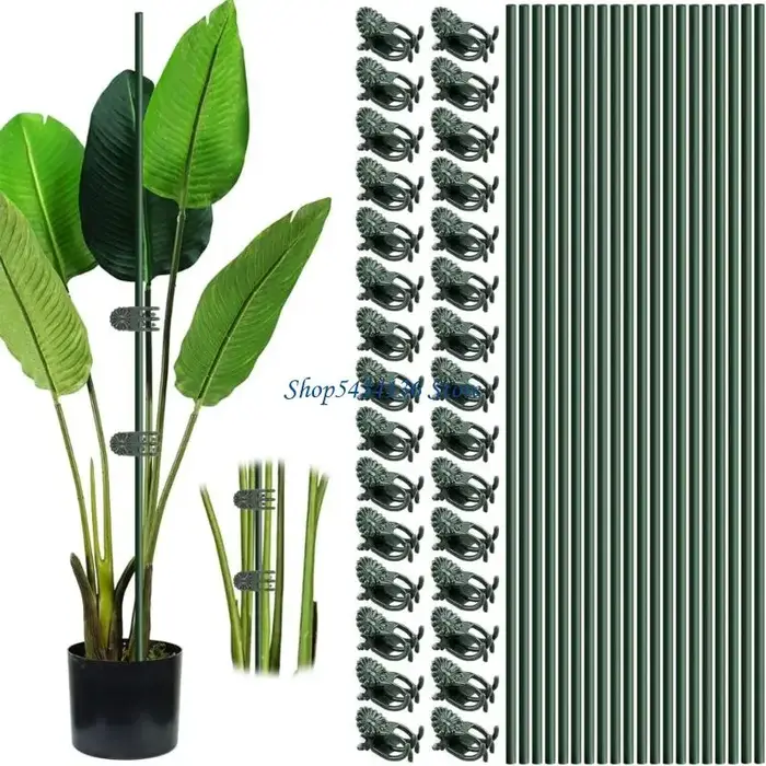 H7ED bâton Support plante Flexible réglable
