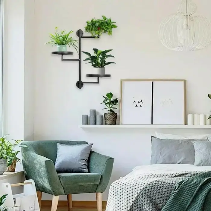 Support de plantes rotatif pour fenêtre en pot