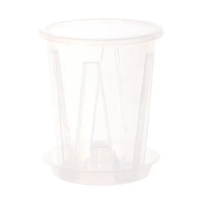 Pot de fleurs transparent respirant pour le contrôle des racines