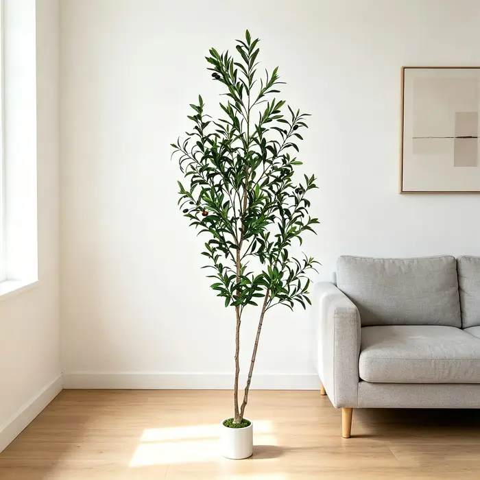 Arbre d'olivier artificiel à double tronc de 145 cm à 175 cm / 5