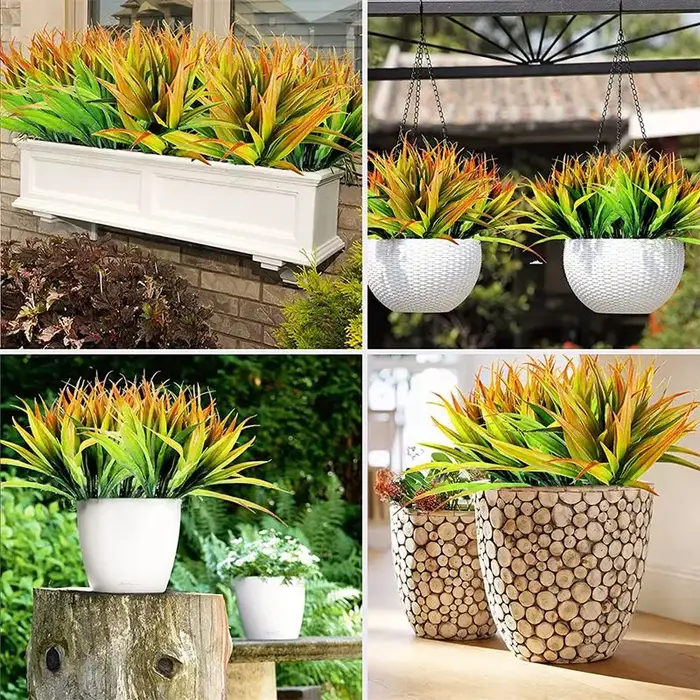 Plante artificielle printemps herbe supportplant maison jardin bonsaï fête de noël décoration mariage extérieur mur bricolage cadeau offre spéciale