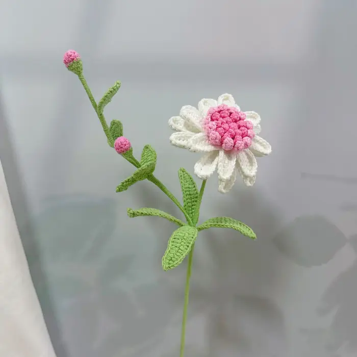 Bouquet de marguerites africaines au crochet