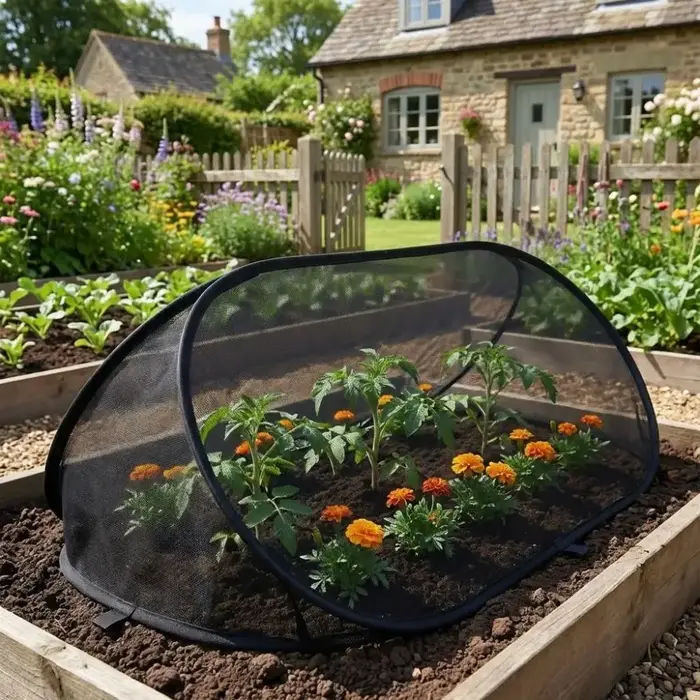 Filet de protection pliable pour plantes