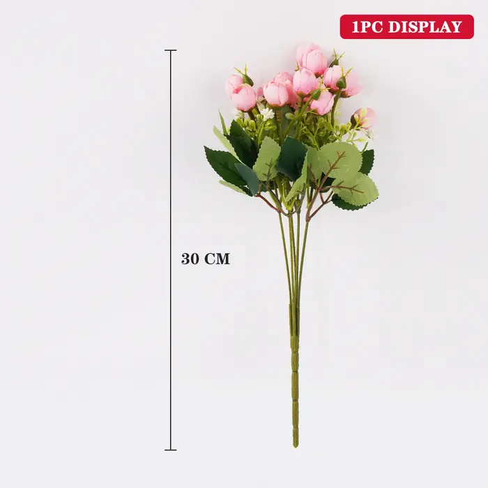 Bouquet de Roses Artificielles Vintage
