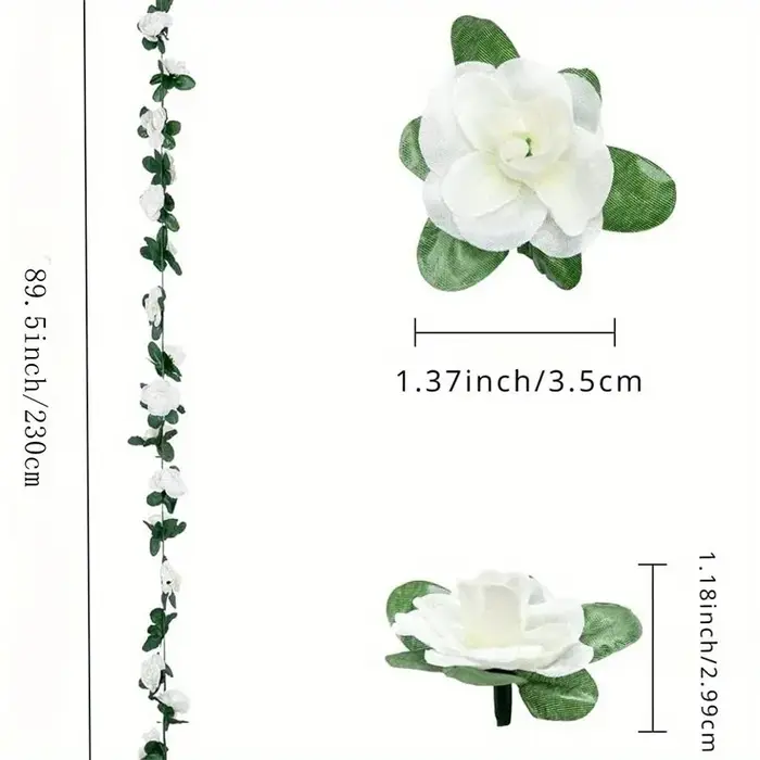 2, 3 m de fleurs artificielles en rose pour la décoration de mariage
