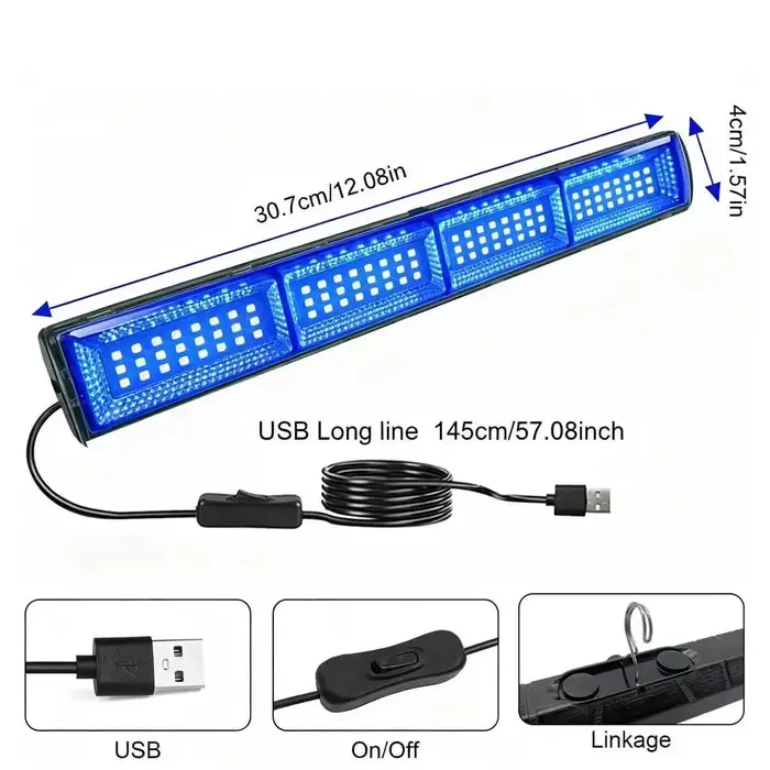 Lampe de projection améliorée USB 5V pour la croissance des plantes
