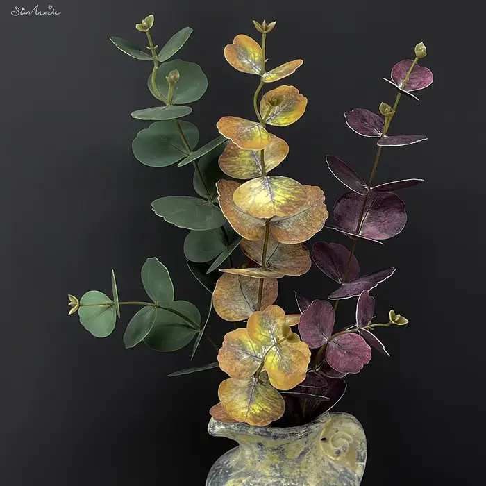 Plantes artificielles d'eucalyptus pour la décoration intérieure