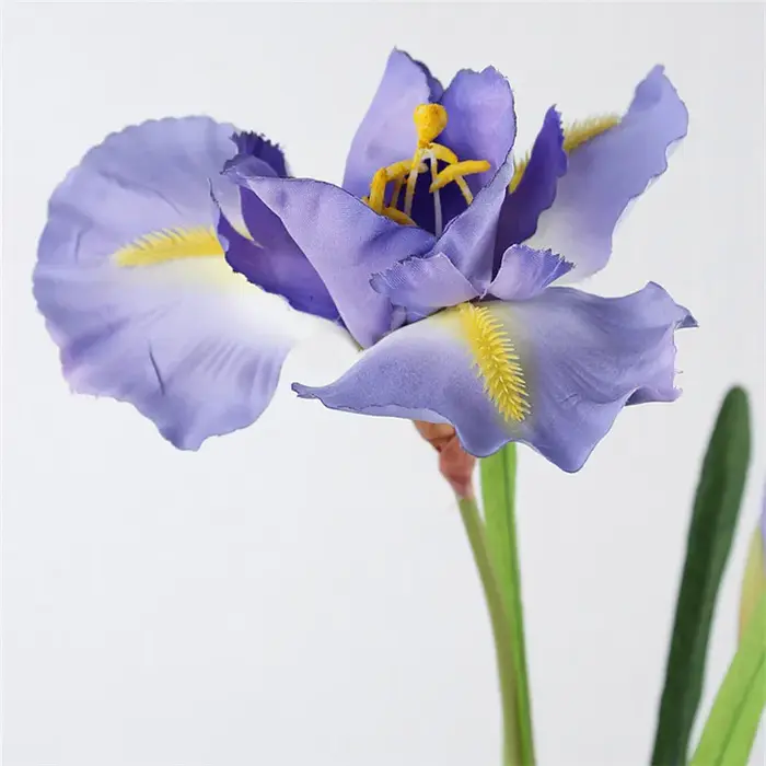 Fleurs d'iris artificielles en soie, fausses fleurs, toucher réel, plantes pour fête, mariage, maiso