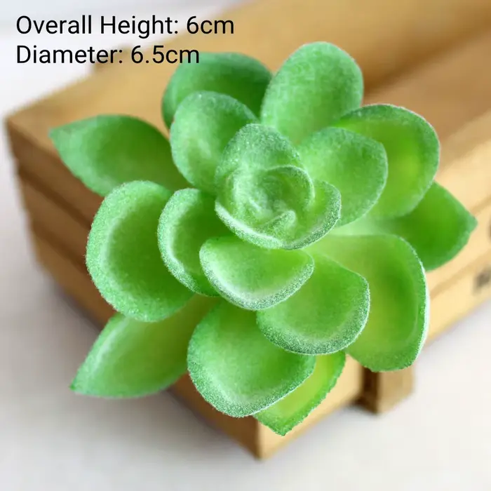 Plantes succulentes artificielles floquées vertes bonsaï, fausses plantes de bureau, décoration de mariage pour la saint-valentin