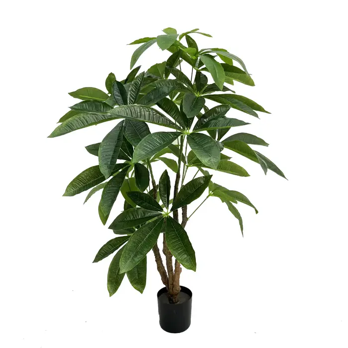 Grande plante verte sur pied en pot, arbre de fortune simulé, plante de décoration de salon et de bu