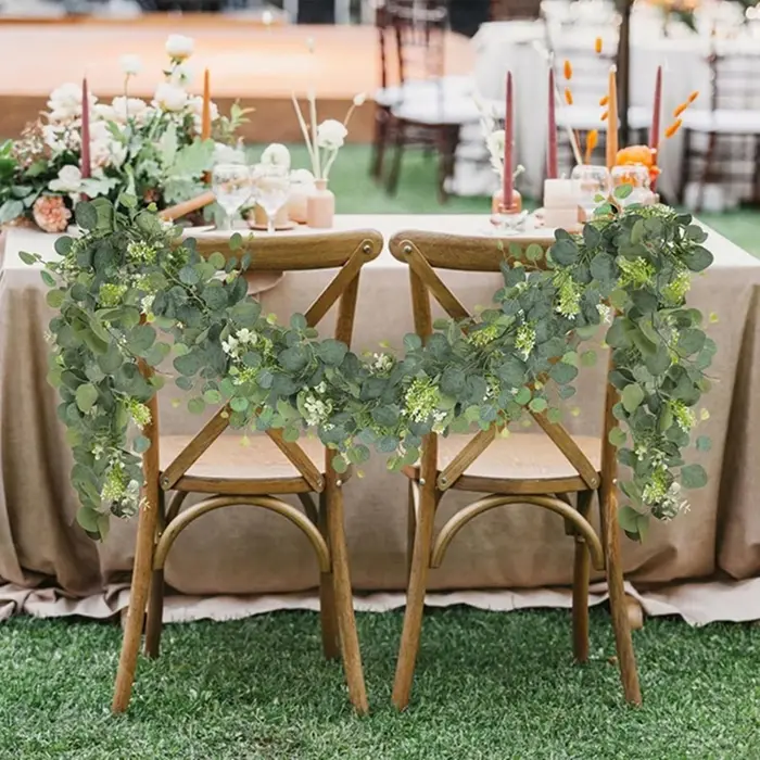 Guirlande de feuillage artificiel pour décorations de Noël