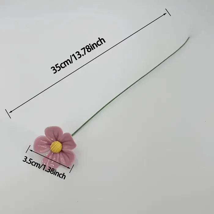 Bouquet de fleurs en céramique à pétales multicolores