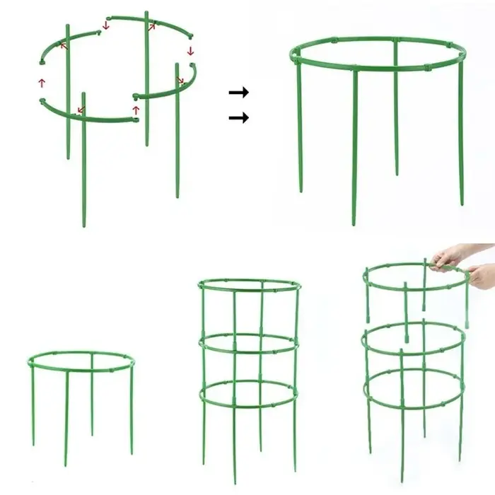 1 ensemble de supports de plantes en plastique