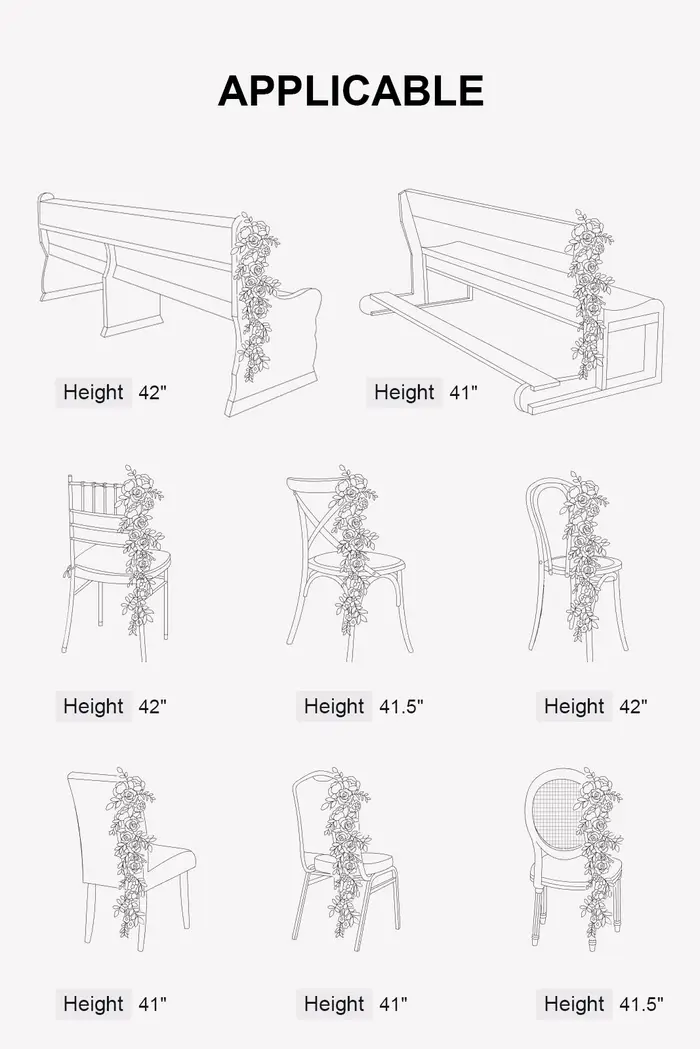 Décoration de chaise de mariage