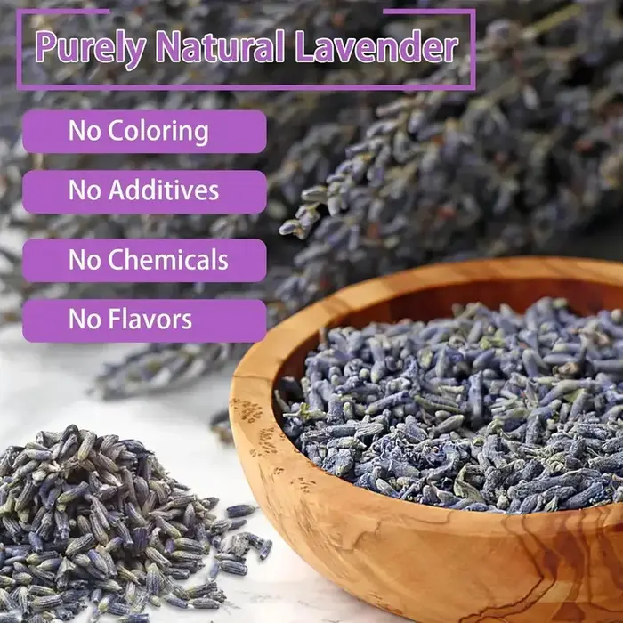 Lavande séchée premium - Aromathérapie (Sommeil/Détente) • Artisanat DIY (Bougie/Savon/Sachets) • Utilisations domestiques (Décoration/Mariage)