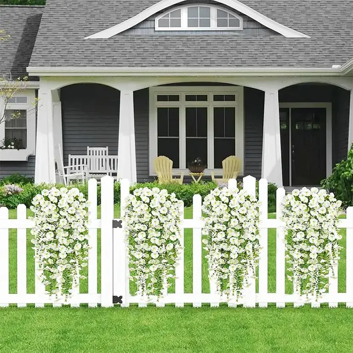 1/2Pc 75cm fleurs artificielles tenture murale fausses plantes violettes suspendues fausse fleur vignes pour la