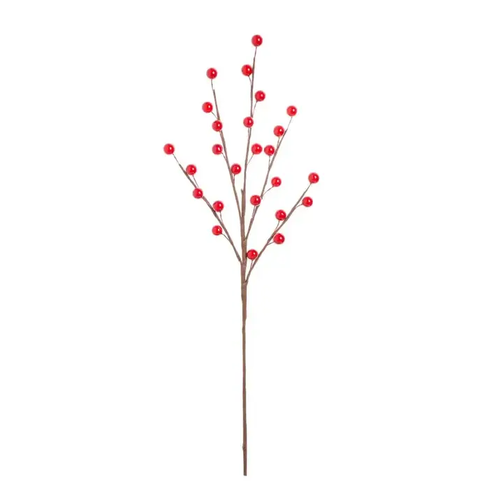 Usine simulée Holly Petit Fruit Rouge En Gros Nouvel An Maison De Noël salon Décor De Mariage Fleur