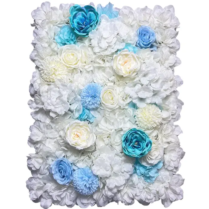 Mur de roses artificielles en soie
