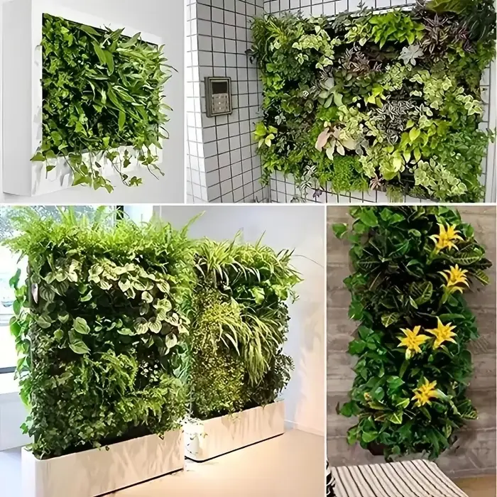 Sacs en feutre adaptés à la plantation de plantes, tenture murale verticale, verdissement du balcon,