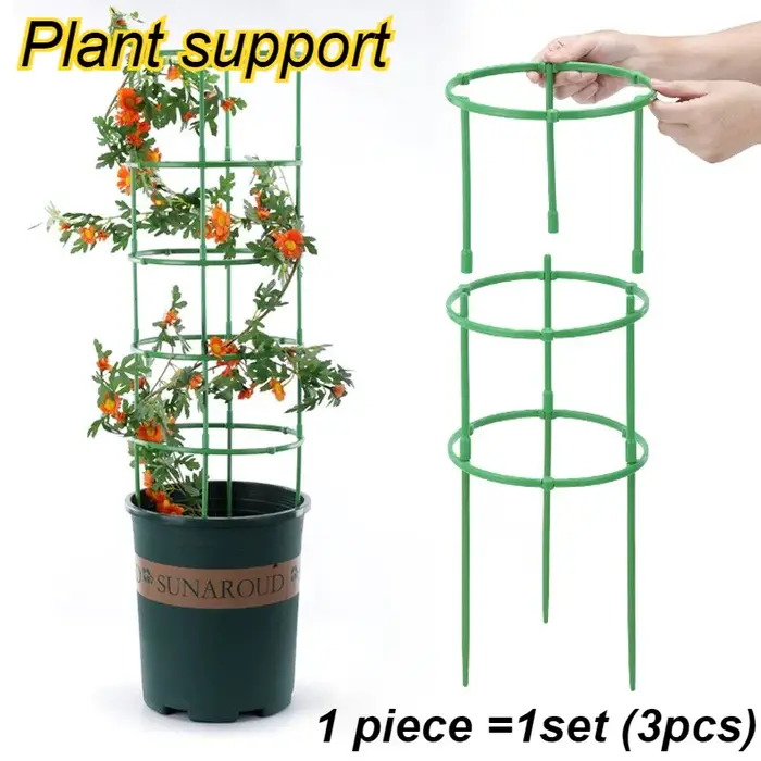 1 ensemble de supports de plantes en plastique