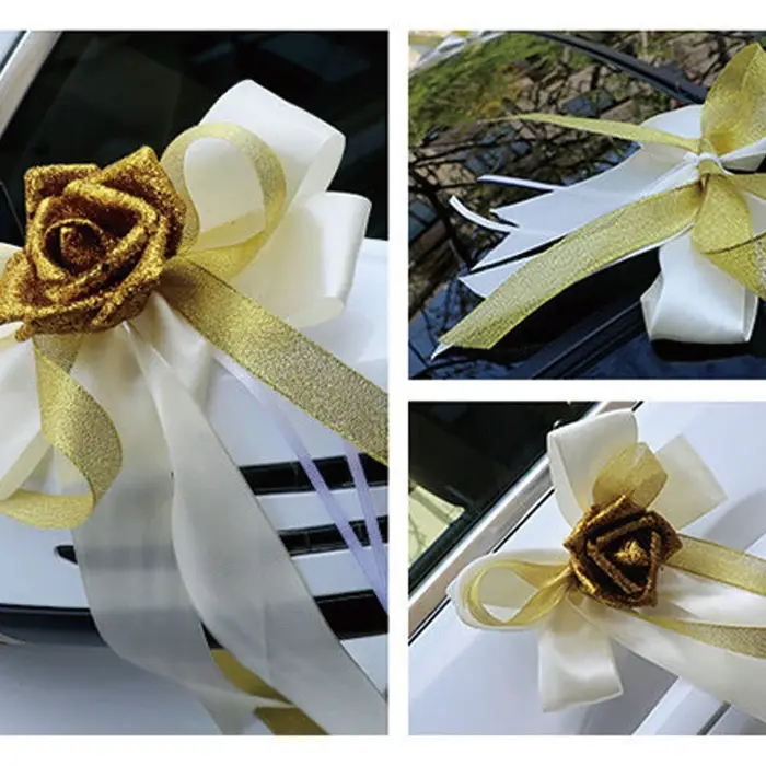 Fleurs artificielles pour décoration de voiture de mariage