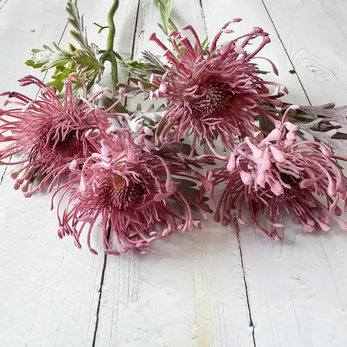 Grande fleur de chrysanthème araignée artificielle réaliste