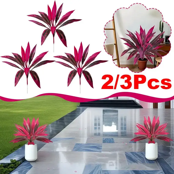 Plante artificielle Cordyline Ti à 12 feuilles